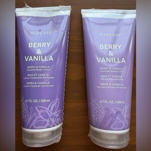 Mary Kay Berry & Vanilla Body Lotion and Shower Gel Set - Purple